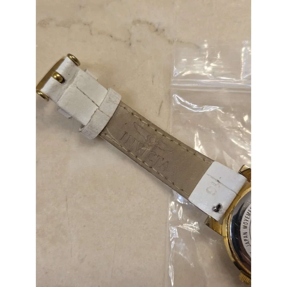 Invicta Women's 14892 Wildflower Collection‎ Japan Quartz White Leather Band